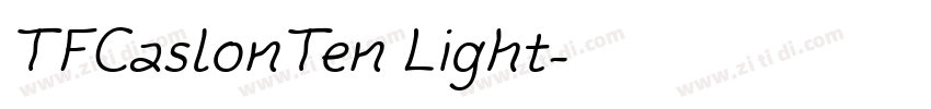 TFCaslonTen Light字体转换